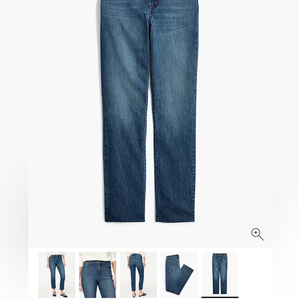 Jcrew Essential Straight Jean (dark denim)